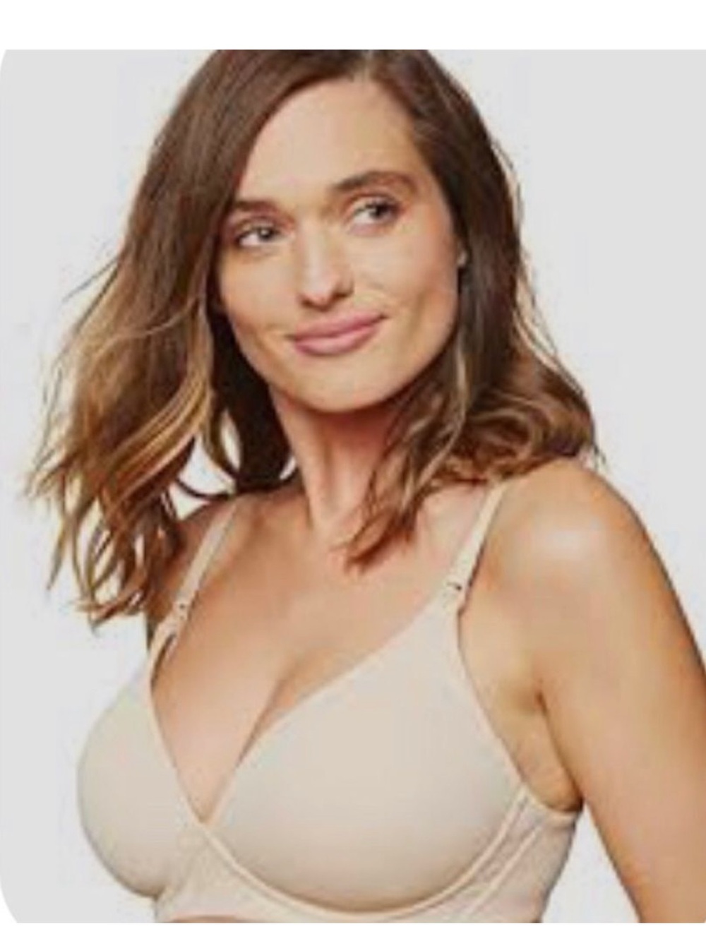 Everyday Smooth Nude Support Bra with Adjustabl Straps maternity